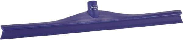 Vikan - 23.62" Rubber Blade Floor Squeegee - Single Edge, Purple, Plastic Holder - Exact Industrial Supply