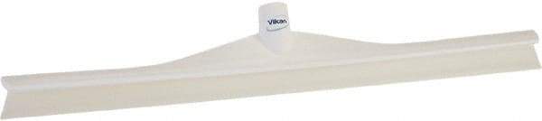 Vikan - 23.62" Rubber Blade Floor Squeegee - Single Edge, White, Plastic Holder - Exact Industrial Supply