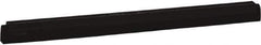 Vikan - 24" Foam Rubber Blade Squeegee Refill - Double Edge, Black, Plastic Holder - Exact Industrial Supply