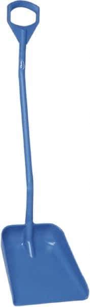 Vikan - 14-3/4" High Square Plastic Shovel - 39" Long D-Grip Handle - Exact Industrial Supply
