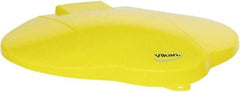 Vikan - 3 Gal Polypropylene Pail Lid - Yellow, For Use with 5691 - Exact Industrial Supply
