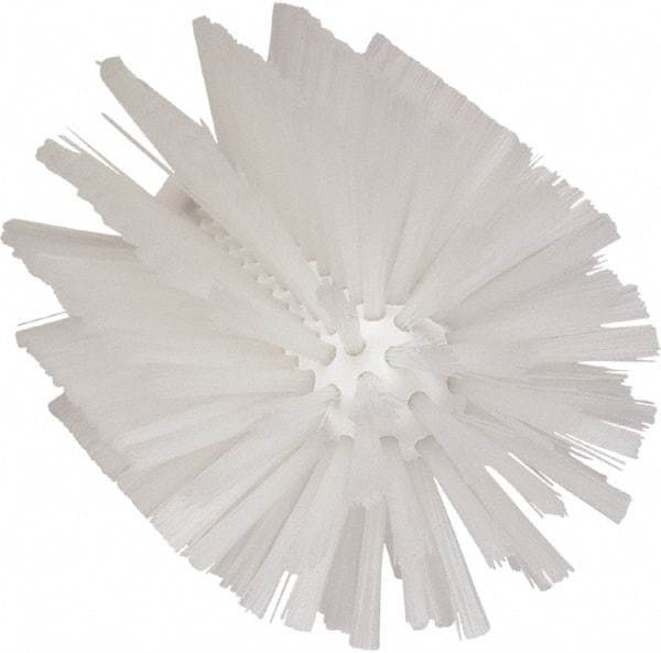 Vikan - 4" Diam Polyester Tube Brush - 6-1/2" OAL, 5-1/4" Head Length, Polypropylene Handle - Exact Industrial Supply