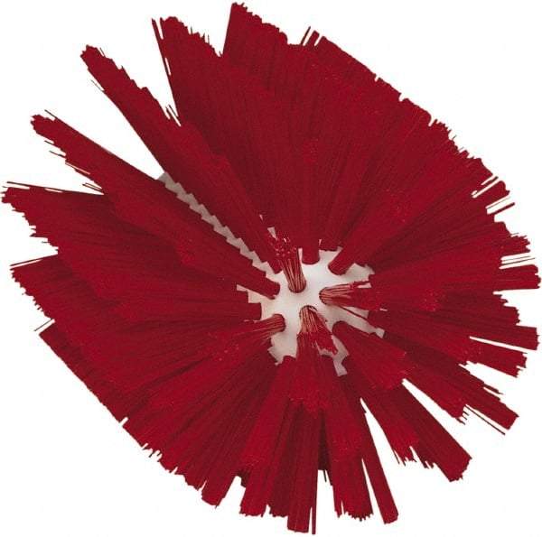 Vikan - 4" Diam Polyester Tube Brush - 6-1/2" OAL, 5-1/4" Head Length, Polypropylene Handle - Exact Industrial Supply