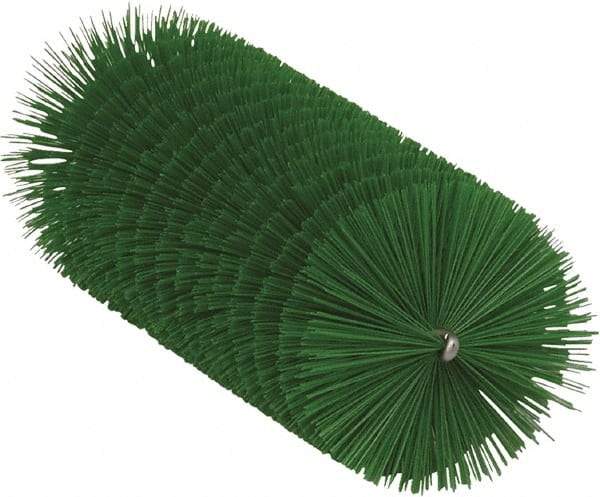 Vikan - 2.3" Diam Polyester Tube Brush - 6-1/4" OAL, 6-1/2" Head Length, Stainless Steel Handle - Exact Industrial Supply