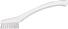 Vikan - 5/8" Bristle Length, Polyester Food Service Brush - 2-5/16" Long x 1/2" Wide Head, 8" OAL, White, Polypropylene Block - Exact Industrial Supply