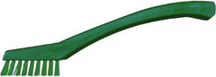 Vikan - 5/8" Bristle Length, Polyester Food Service Brush - 2-5/16" Long x 1/2" Wide Head, 8" OAL, Green, Polypropylene Block - Exact Industrial Supply