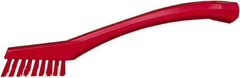 Vikan - 5/8" Bristle Length, Polyester Food Service Brush - 2-5/16" Long x 1/2" Wide Head, 8" OAL, Red, Polypropylene Block - Exact Industrial Supply