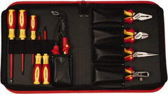 Wiha - 10 Piece Insulated Pliers Hand Tool Set - Comes in Box - Exact Industrial Supply