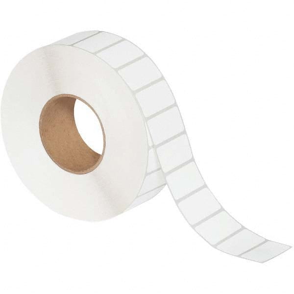 Value Collection - Pack of 8 Rolls, 5,100 Labels per Roll, 2" x 1" White Matte Coated Facestock Thermal Labels - Exact Industrial Supply