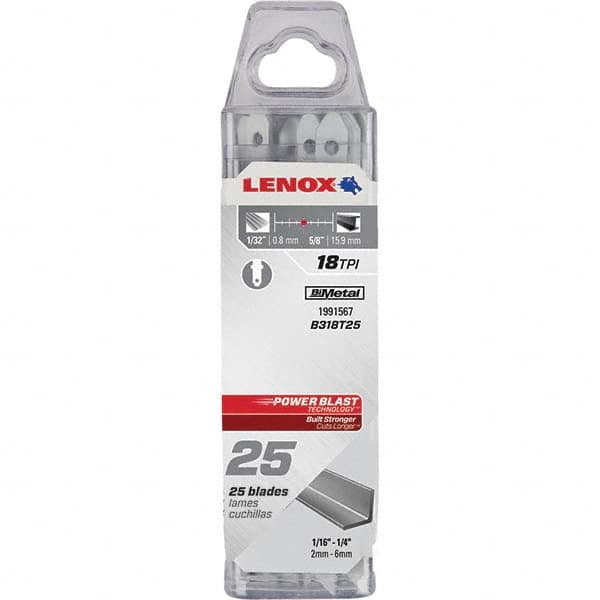 Lenox - Jig Saw Blades Blade Material: Bi-Metal Blade Length (Inch): 3-5/8 - Exact Industrial Supply