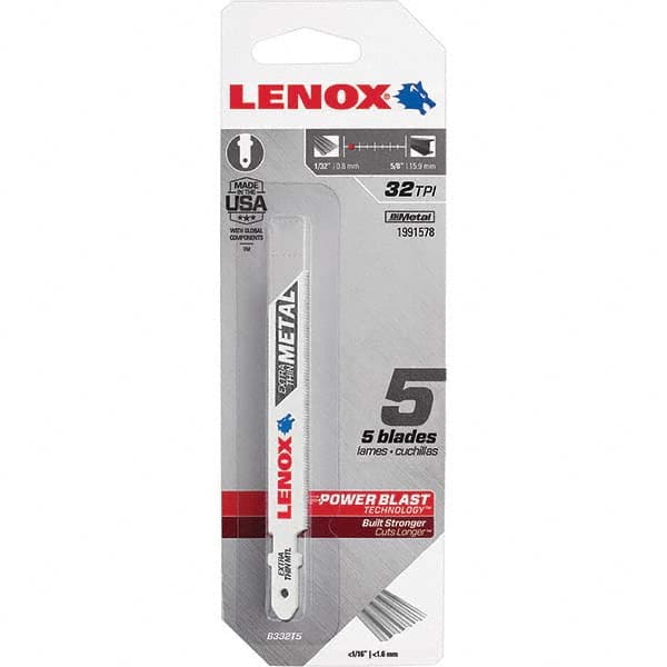 Lenox - Jig Saw Blades Blade Material: Bi-Metal Blade Length (Inch): 3-5/8 - Exact Industrial Supply
