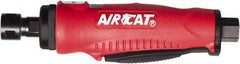 AIRCAT - 1/4" Collet, Straight Handle, Straight Air Die Grinder - 20,000 RPM, Rear Exhaust, 4 CFM, 0.38 hp, 90 psi, 1/4" Inlet - Exact Industrial Supply