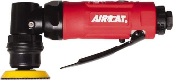 AIRCAT - 1-1/4 to 2" Disc, 13,000 RPM, Pneumatic Handheld Disc Sander - 2.5 CFM, 1/4" Inlet, 0.3 hp, 90 psi - Exact Industrial Supply