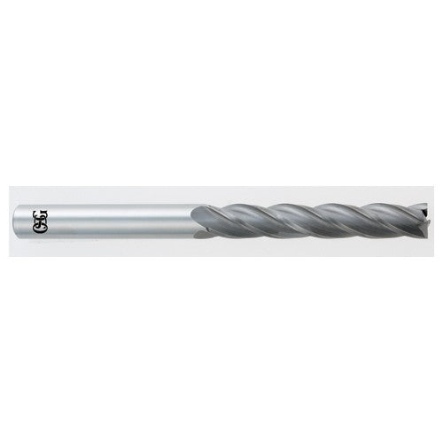 1/2″ Dia. × 1/2″ Shank × 3″ DOC × 6″ OAL, Carbide, TiAlN, 4 Flute, Solid End Mill