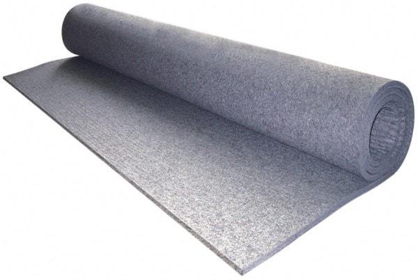 Made in USA - 5/8 Inch Thick x 60 Inch Wide x 60 Inch Long, Pressed Wool Felt Sheet - 10 Lbs/Square Yd., Gray, 400 psi - Exact Industrial Supply
