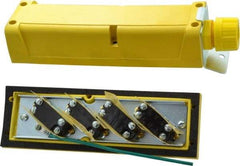 Woodhead Electrical - 4 Operator, Mushroom Head Pendant Control Station - No Legend, Momentary Switch, NO/NC Contact - Exact Industrial Supply