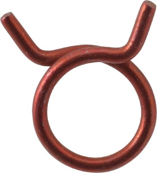 Rotor Clip - 1-1/4" Wide, Carbon Steel Single Wire Hose Clamp - Exact Industrial Supply