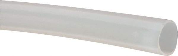 Value Collection - 3/8" ID x 7/16" OD, 1/32" Wall Thickness, Cut to Length (50' Standard Length) PTFE Tube - Natural White, 60 Hardness - Exact Industrial Supply