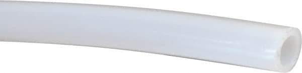 Value Collection - 1/4" ID x 3/8" OD, 1/16" Wall Thickness, Cut to Length (50' Standard Length) PTFE Tube - Natural White, 60 Hardness - Exact Industrial Supply