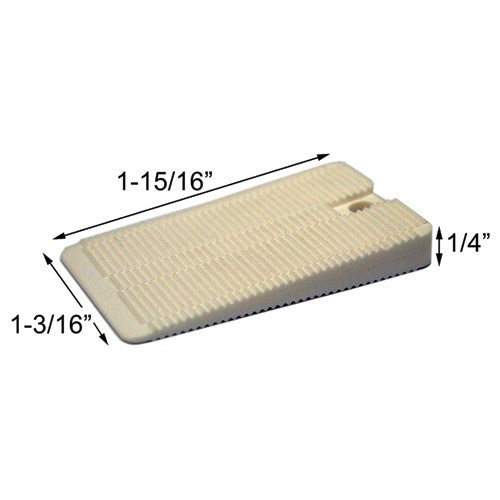 WEDGIES STANDARD FLEXIBLE WHITE - Exact Industrial Supply