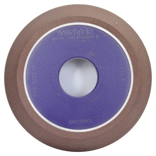 125 mm × 12.7 mm × 31.75 mm Diamond Wheel Type 700 30 Degree Face Angle - Exact Industrial Supply