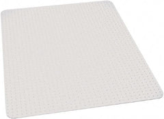 Ability One - 60" Long x 60" Wide, Chair Mat - Rectangular, Beveled Edge Style - Exact Industrial Supply