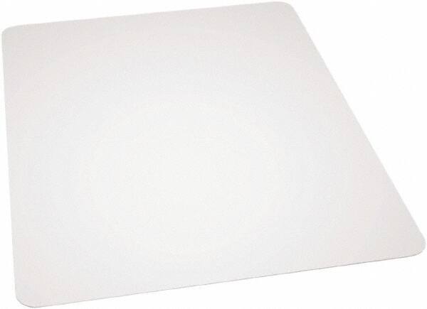 Ability One - 60" Long x 46" Wide, Chair Mat - Rectangular, Beveled Edge Style - Exact Industrial Supply