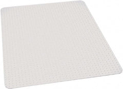 Ability One - 60" Long x 46" Wide, Chair Mat - Rectangular, Beveled Edge Style - Exact Industrial Supply