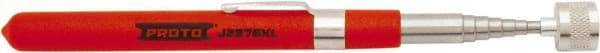 Proto - 7-1/4" Long Magnetic Retrieving Tool - 3.5 Lb Max Pull, 33-3/4" Collapsed Length, Steel Coil/Plastic - Exact Industrial Supply