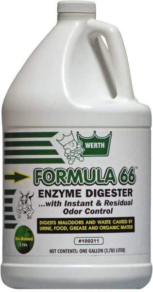 Werth Sanitary Supply - 1 Gal Bottle Odor Neutralizer - Liquid, Fresh Scent, Concentrated, Environmentally Safe - Exact Industrial Supply