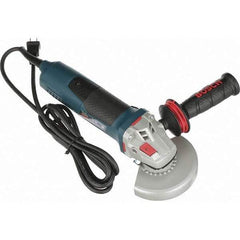 Bosch - 5" Wheel Diam, 11,500 RPM, Corded Angle & Disc Grinder - 5/8-11 Spindle, 120 Volts, 13 Amps - Exact Industrial Supply
