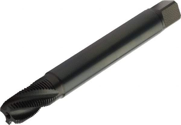 Sandvik Coromant - 1/16-27 NPT 3 Flute Spiral Flute Tap - High Speed Steel, Steam Tempered Finish, 80mm OAL, Right Hand Thread, Series CoroTap 300 - Exact Industrial Supply