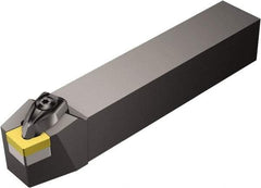 Sandvik Coromant - DCBNR/L, Right Hand Cut, 15° Lead Angle, 32mm Shank Height x 32mm Shank Width, Negative Rake Indexable Turning Toolholder - 170mm OAL, CNMG 16 06 12, CNMG 543 Insert Compatibility, Series T-Max P - Exact Industrial Supply