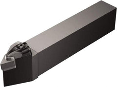Sandvik Coromant - DDNNR/L..-3, Right Hand Cut, 27.5° Lead Angle, 32mm Shank Height x 25mm Shank Width, Negative Rake Indexable Turning Toolholder - 170mm OAL, DNGQ 15 07 08, DNGQ 452 Insert Compatibility, Series T-Max P - Exact Industrial Supply