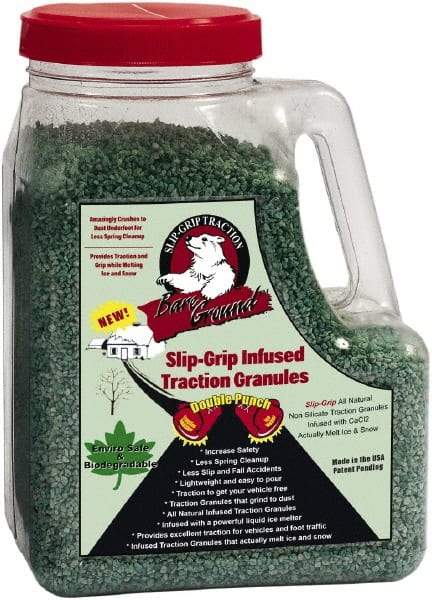 Bare Ground Solutions - 5 Lb Jug Calcium Chloride Granules - Effective to -20°F - Exact Industrial Supply