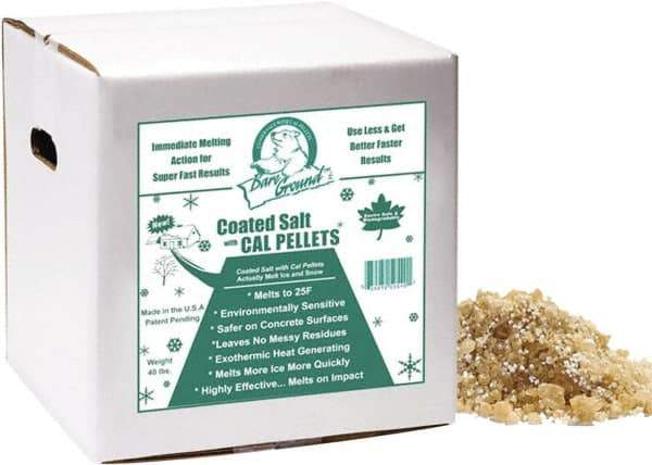 Bare Ground Solutions - 40 Lb Box Calcium Chloride Granules - Effective to -20°F - Exact Industrial Supply