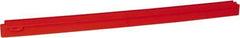 Vikan - 27.6" Polypropylene Blade Squeegee Refill - Threaded End, Double Edge, Red, Polypropylene Holder, Use with 77154 - Exact Industrial Supply