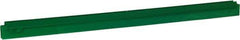 Vikan - 27.6" Polypropylene Blade Squeegee Refill - Threaded End, Double Edge, Green, Polypropylene Holder, Use with 77152 - Exact Industrial Supply