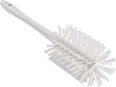 Vikan - 3-1/2" Diam Polyester Bottle Brush - 17" OAL, 6-1/4" Head Length, Polypropylene Handle - Exact Industrial Supply