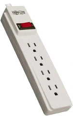 Tripp-Lite - 4 Outlets, 120 VAC15 Amps, 10' Cord, Power Outlet Strip - Keyhole, Tab Mount, 5-15 NEMA Configuration, 12.2" Strip - Exact Industrial Supply
