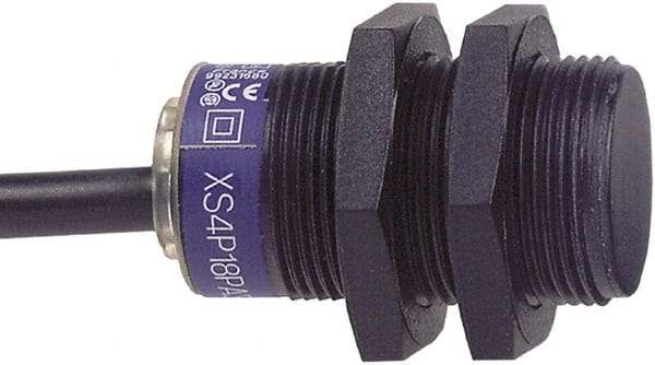 Telemecanique Sensors - PNP, 8mm Detection, Cylinder, Inductive Proximity Sensor - 3 Wires, IP68, 12 to 24 VDC, M18x1 Thread, 36mm Long - Exact Industrial Supply