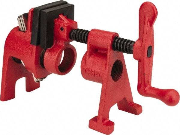 Bessey - 3/4" Pipe, 1-11/16" Throat Depth, 1-11/16" Clamp Face, H Style Pipe Clamp - Exact Industrial Supply