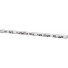 220 Grit Aluminum Oxide Square Polishing Stone Very Fine Grade, 5/32″ Wide x 4″ Long x 5/32″ Thick, Oil Filled