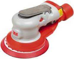 3M - 12,000 OPM, 17 CFM Air Consumption, 90 psi Air Pressure, Palm Air Orbital Sander - Round Pad, - Exact Industrial Supply