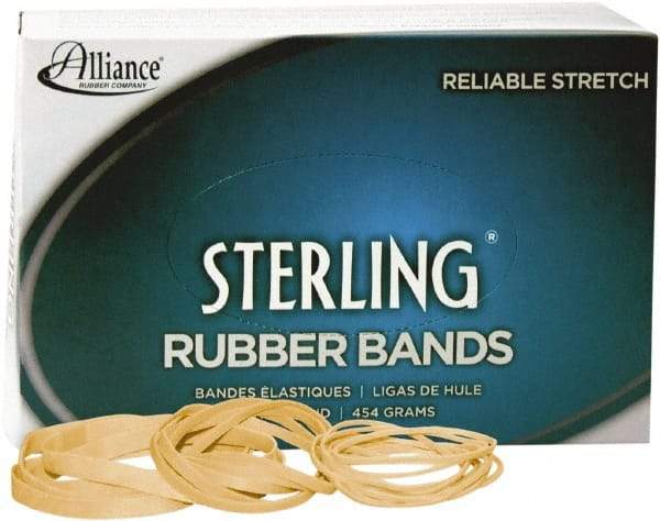 Alliance - 1" Circumference, 1/16" Wide, Ergonomic Rubber Band Strapping - 7,100 Pieces - Exact Industrial Supply