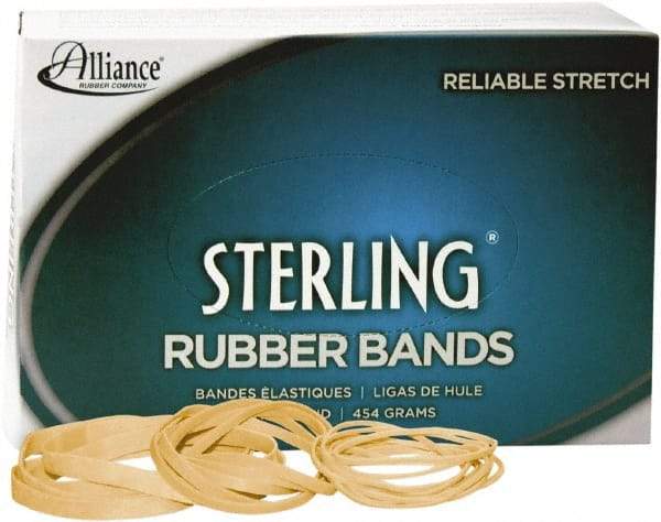 Alliance - 3" Circumference, 1/4" Wide, Ergonomic Rubber Band Strapping - 600 Pieces - Exact Industrial Supply