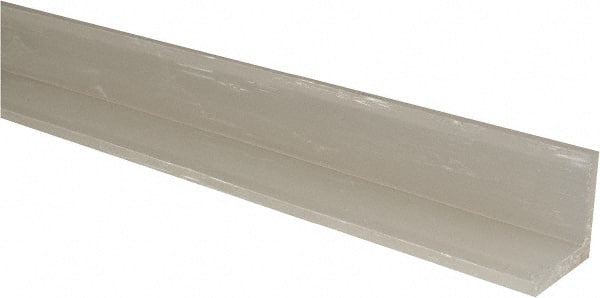 Value Collection - 2 Inch Leg Long x 1/4 Inch Thick x 5 Ft. Long, Standard Plastic Angle - Exact Industrial Supply