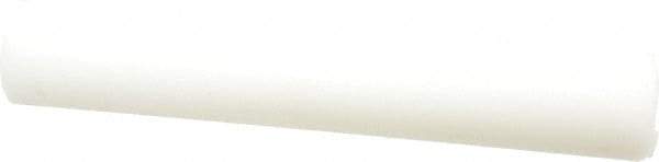 Value Collection - 1' Long, 2" Diam, Polyethylene (HDPE) Plastic Rod - White - Exact Industrial Supply