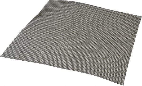 Value Collection - 20 Gage, 0.035 Inch Wire Diameter, 8 x 8 Mesh per Linear Inch, Steel, Wire Cloth - 0.09 Inch Opening Width, 12 Inch Wide x 12 Inch Stock Length - Exact Industrial Supply