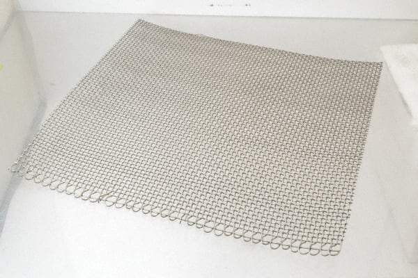 Value Collection - 18 Gage, 0.047 Inch Wire Diameter, 6 x 6 Mesh per Linear Inch, Stainless Steel, Wire Cloth - 0.12 Inch Opening Width, 12 Inch Wide x 12 Inch Stock Length - Exact Industrial Supply